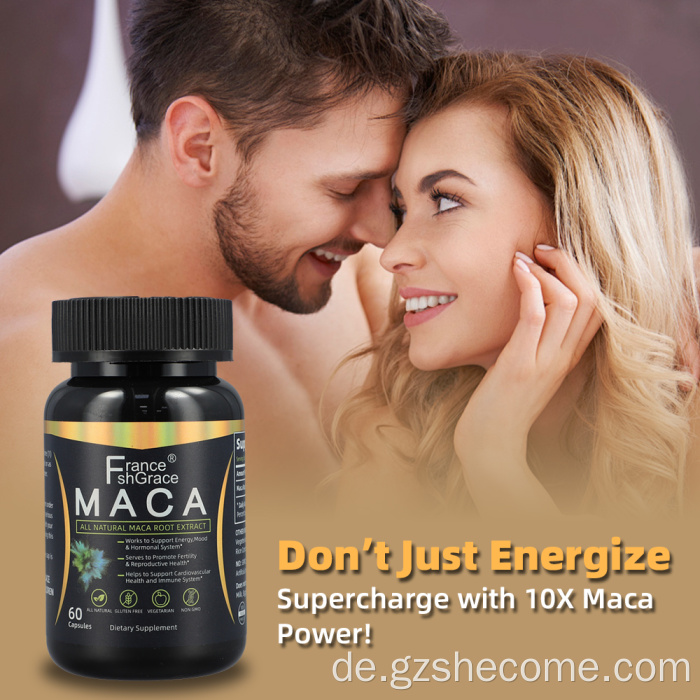 Maca High Potency Black Maca Root -Energiekapseln